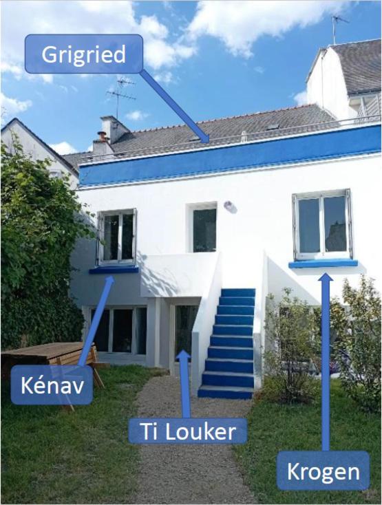 Le Kenav - Studio A 300 M Du Port Locmiquélic Exterior foto